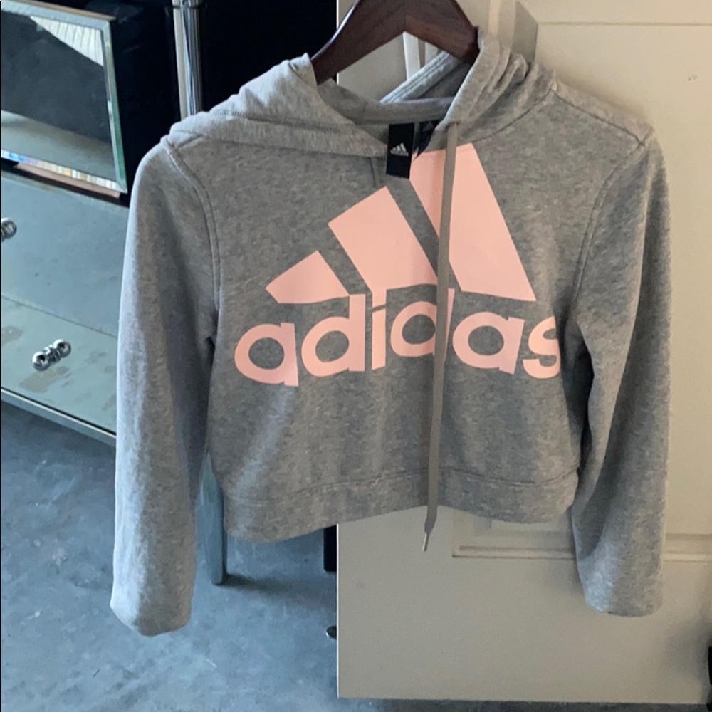 Cropped Adidas hoodie